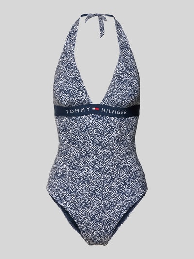 TOMMY HILFIGER Badpak met halter Marineblauw - 1