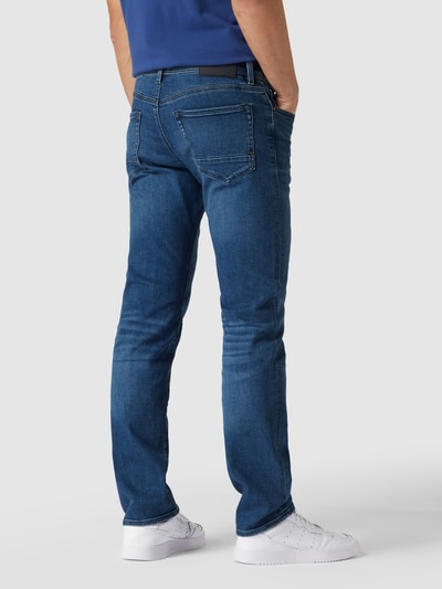 BOSS Orange Regular Fit Jeans mit Stretch-Anteil Modell 'Maine' Jeansblau 5