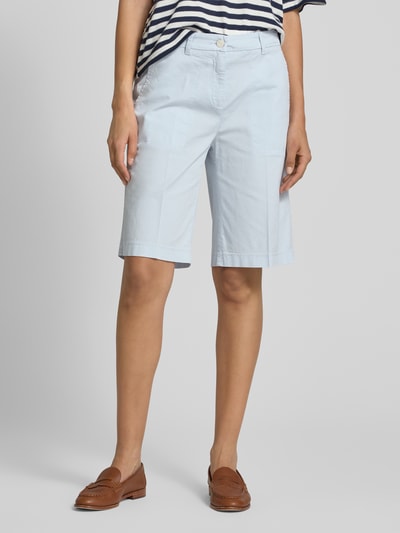 Cambio Szorty z szeroką nogawką w kant model ‘STELLA BERM’ Jasnoniebieski 4