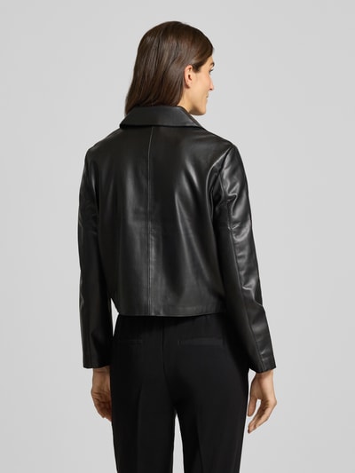 Someday Regular Fit Blazer in Leder-Optik Modell 'Neather' Black 5