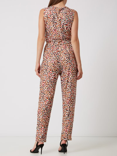 SMASHED LEMON Jumpsuit met all-over motief  Oranje - 4