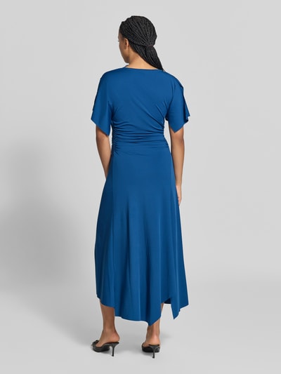 Victoria Beckham Abendkleid mit Drapierung Modell 'CAPSLEEVEDRESS' Blau 5