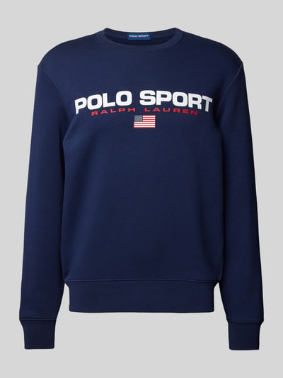 Polo Sport Sweatjacke mit Label-Stitching Dunkelblau 2