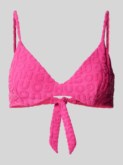 HUGO Bikini-Oberteil in Triangel-Form Modell 'TOWEL' Pink 1