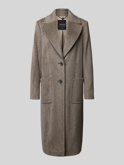 Marc Cain Mantel aus Alpaka-Mix mit Reverskragen Taupe 2
