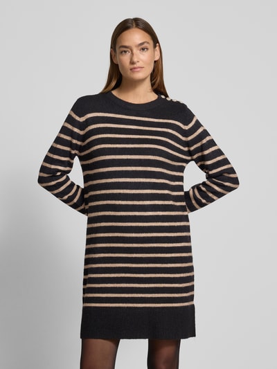Apricot Regular Fit Kleid in Strick-Optik Black 4
