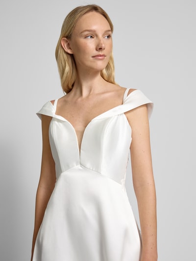 Luxuar Brautkleid mit Spitzenbesatz Offwhite 6