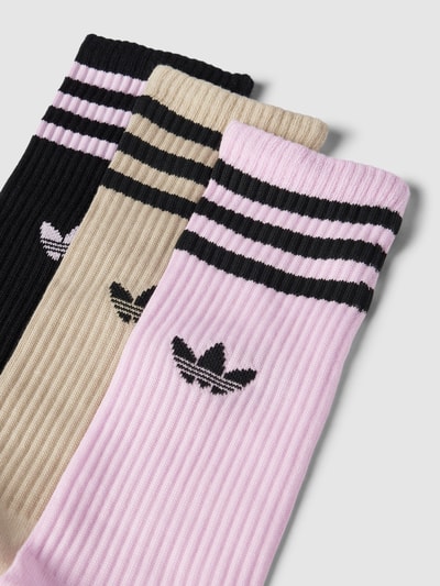 adidas Originals Skarpety z detalem z logo w zestawie 3 szt. Beżowy 2