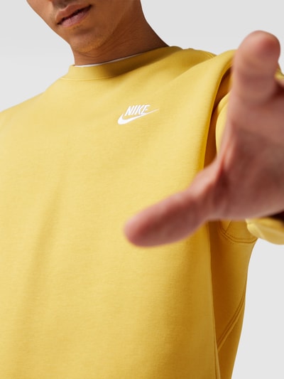 Nike Sweatshirt mit Label-Stitching Gelb 3