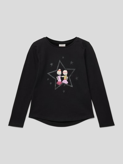 s.Oliver RED LABEL Longsleeve mit Motiv-Print Black 1