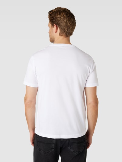 EA7 Emporio Armani T-Shirt mit Label-Print Weiss 5