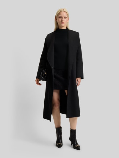 HUGO Loose Fit Pullover aus Woll-Mix mit Kaschmir-Anteil Modell 'SORELLASIO' Black 1