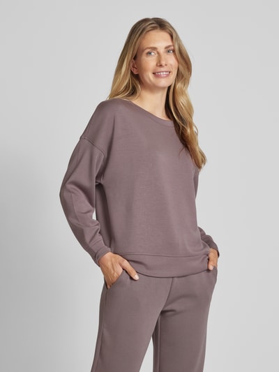 Christian Berg Woman Sweatshirt met kapmouwen Chocoladebruin - 4