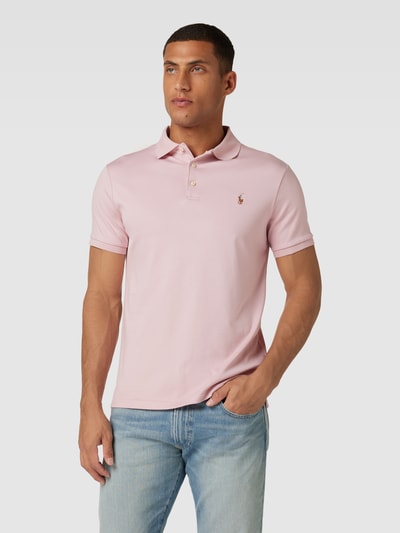 Polo Ralph Lauren Koszulka polo o kroju slim fit z wyhaftowanym logo Brudnoróżowy 4