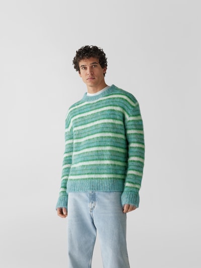 Marni Pullover mit Streifenmuster Grün 4