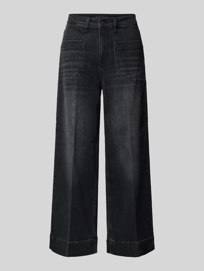 Raffaello Rossi Wide Leg Jeans mit Bundfalten Modell 'MIRU 6/8' Mittelgrau 2