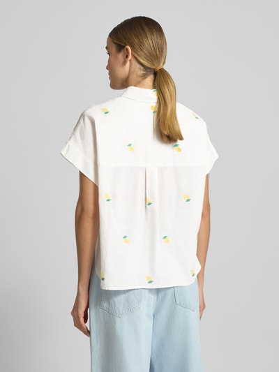 JAKE*S STUDIO WOMAN Relaxed Fit Bluse mit Kappärmeln Offwhite 5