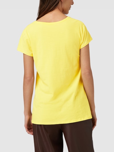 Drykorn T-Shirt mit V-Ausschnitt Modell 'AVIVI' Gelb 5