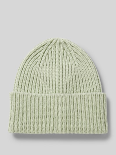 Someday Beanie met brede rand, model 'Beky' Mintgroen - 1