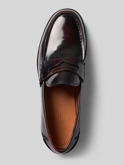 Produktfoto, Loafer aus echtem Rindsleder Modell 'STEVEN' von Vagabond in dunklem Braun mit glänzender Oberfläche, Herren Loafer von Vagabond