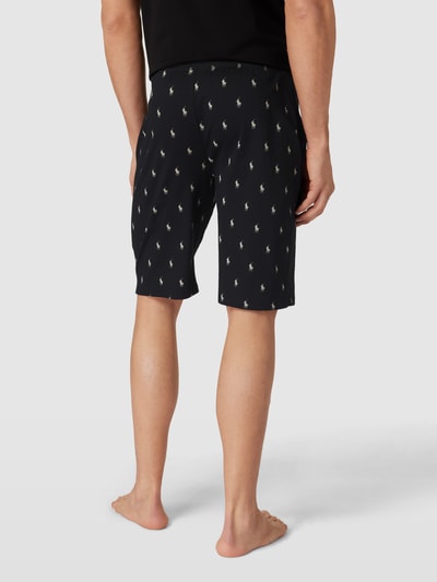 Polo Ralph Lauren Underwear Slim Fit Sweatshorts mit Label-Print Modell 'LIQUID' Black 5