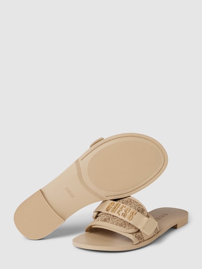 Guess Sandalen met labelapplicatie, model 'ELYZE' Beige - 3