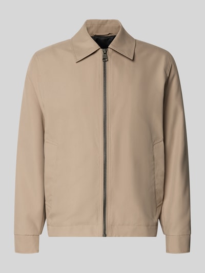 Produktfoto, Regular Fit Blouson mit Umlegekragen Modell 'LIGHT 2.0' von Strellson, efekt: jednolity kolor, krój regular fit, wykładany kołnierz, zamek błyskawiczny, długi rękaw, zakończenie rękawów prążkowana dzianina, elastyczne wykończenie, kieszeń napoleonka, wpuszczane kieszenie boczne.