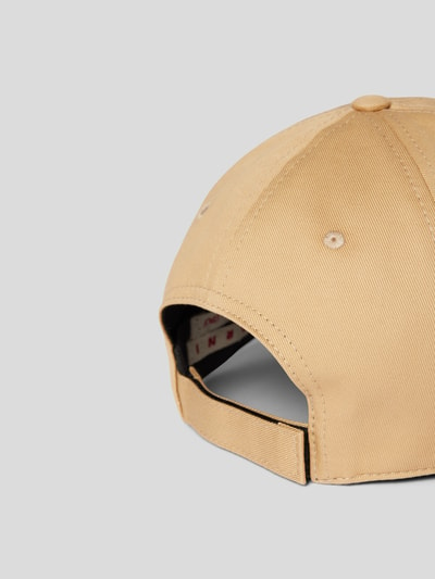 Marni Basecap mit Label-Stitching Beige 4