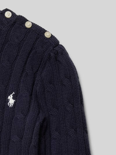 Polo Ralph Lauren Kids Strickpullover mit Logo-Stitching Marine 2