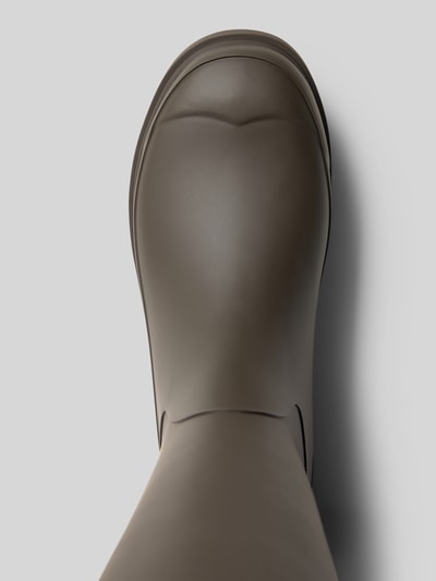 Hunter Laarzen met labeldetail Chocoladebruin - 3