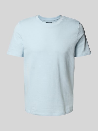 MCNEAL T-Shirt mit geripptem Rundhalsausschnitt Hellblau 2