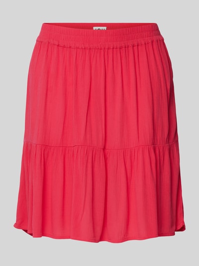 ICHI Knielange rok in laagjeslook, model 'Marrakech' Fuchsia - 2