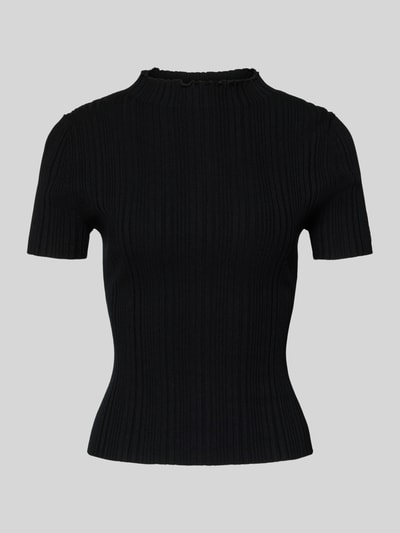 HUGO T-shirt o kroju slim fit z mieszanki wiskozy model ‘SARPHAPILK’ Czarny 2