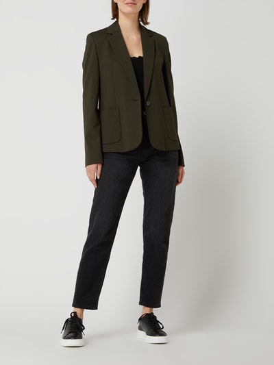 Jake*s Collection Blazer mit Stretch-Anteil Dunkelgruen 1