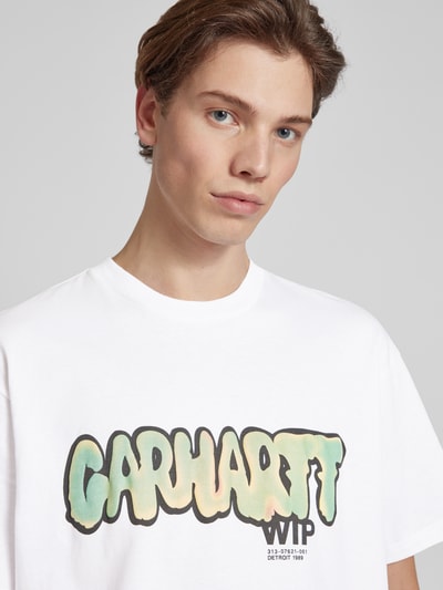 Carhartt Work In Progress T-shirt met labelprint Wit - 3