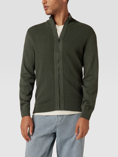 MCNEAL Strickjacke mit Stehkragen Stein meliert 4