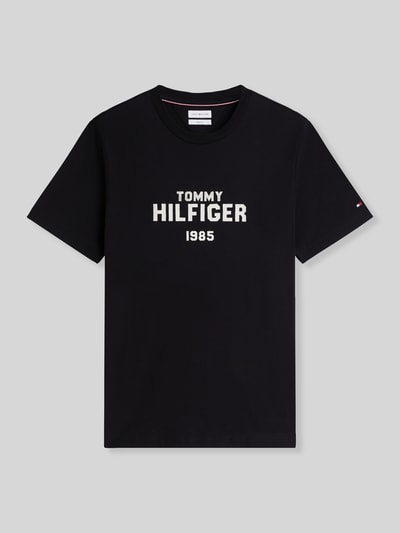 Tommy Hilfiger Regular Fit T-Shirt aus reiner Baumwolle Black 2