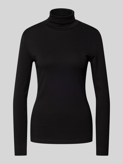 Zero Rollkragenpullover mit eingefasstem Saum Black 2