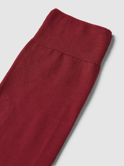 Falke Kniekousen met scheerwol, model 'ClimaWool' Rood - 2