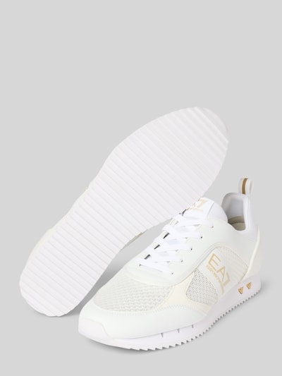 EA7 Emporio Armani Sneaker mit Label-Details Modell 'BLACK AND WHITE' Weiss 4