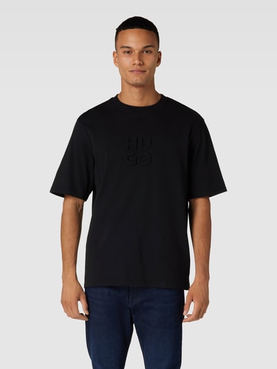 HUGO T-Shirt mit Rundhalsausschnitt Modell 'Dleek' Black 4