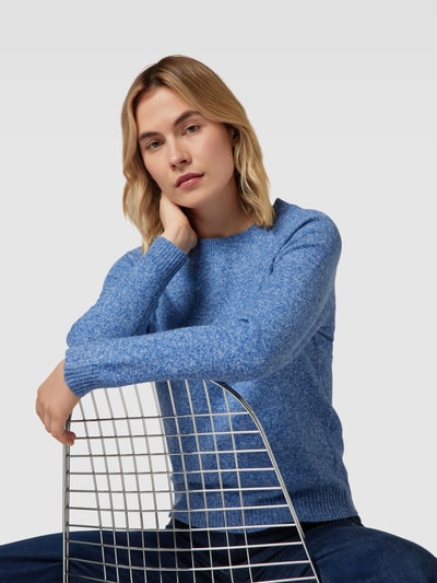 Vero Moda Strickpullover mit Rundhalsausschnitt Modell 'DOFFY' Royal Melange 3