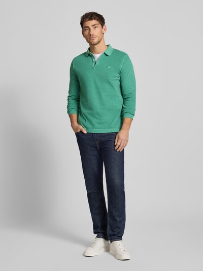 Marc O'Polo Regular Fit Poloshirt aus reiner Baumwolle Gruen 1