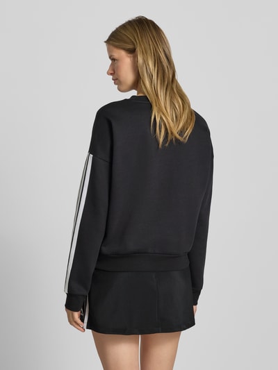 adidas Sportswear Sweatshirt mit Label-Stitching und Rundhalsausschnitt Black 5