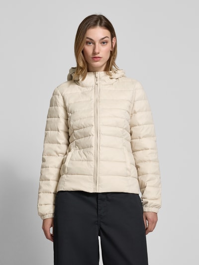 Only Regular Fit Steppjacke mit Kapuze Modell 'TAHOE' Beige 4