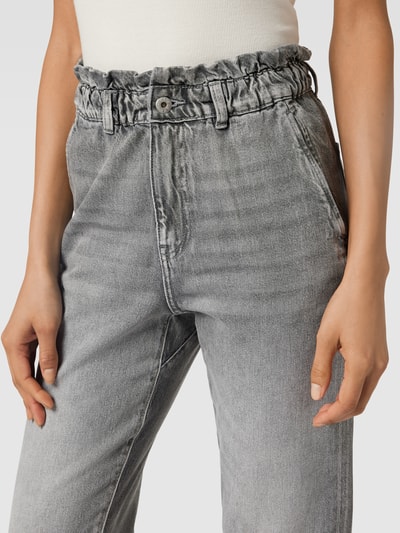 Jake*s Casual Regular fit jeans met elastische band Lichtgrijs gemêleerd - 3