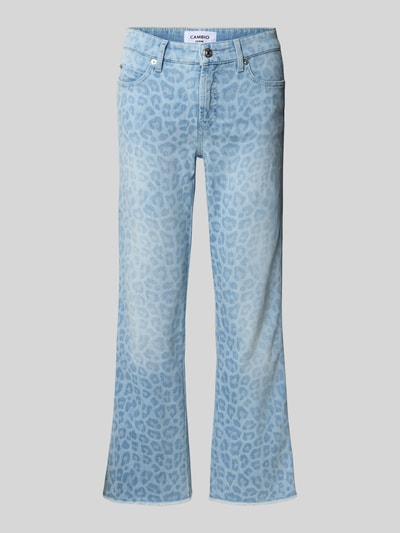 Cambio Flared Cut Jeans in verkürzter Passform Modell 'FRANCESCA' Hellblau 2