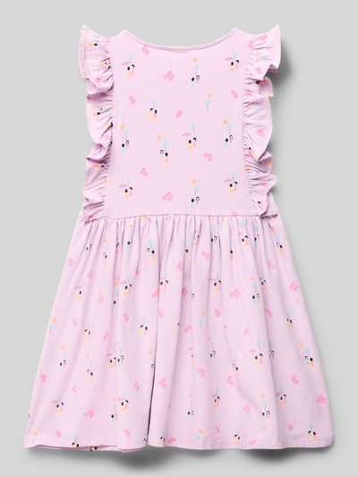 s.Oliver RED LABEL Tailliertes Freizeitkleid mit Volantärmeln Lavender 3