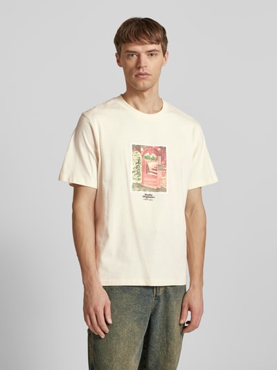 Jack & Jones T-Shirt mit Motiv-Print Modell 'PAROS' Offwhite 4