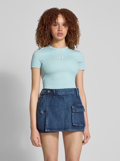 Calvin Klein Jeans T-Shirt mit Label-Detail Mint 4